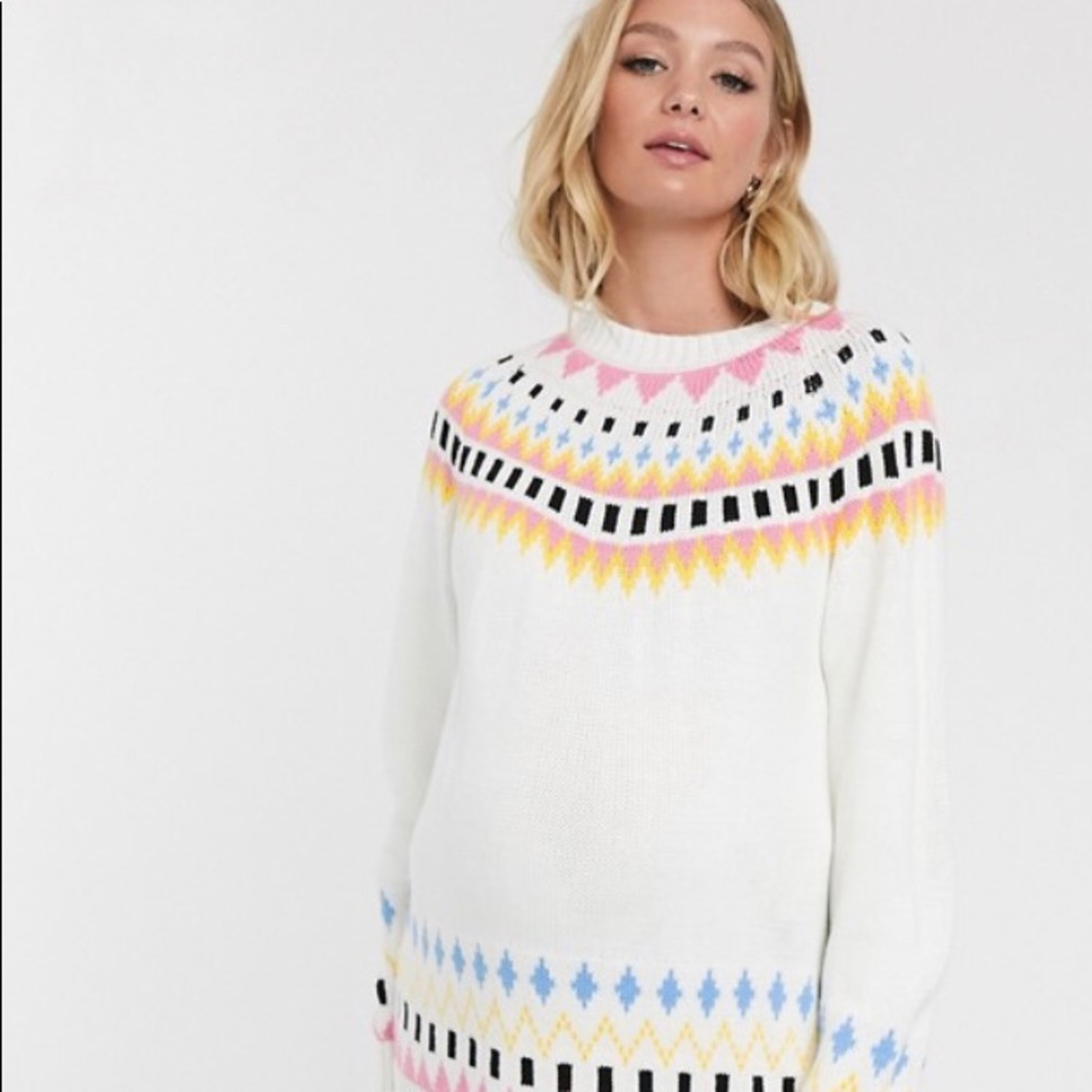 ASOS Maternity fairisle sweater, size 4